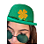Cartola Chapéu Festa Fantasia Decor Saint Patrick Com Trevo Dourado - Imagem 3