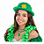 Cartola Chapéu Festa Fantasia Decor Saint Patrick Com Trevo Dourado - Imagem 4
