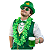 Cartola Chapéu Festa Fantasia Decor Saint Patrick Com Trevo Dourado - Imagem 5