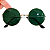 Óculos Redondo Verde Festa Saint Patrick Fantasia Armação Prata 5cm Diâmetro - Imagem 4