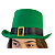 Chapéu Fantasia Cartola Alta Verde Saint Patrick Leprechaun - Imagem 7