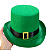 Chapéu Fantasia Cartola Alta Verde Saint Patrick Leprechaun - Imagem 4