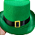 Chapéu Fantasia Cartola Alta Verde Saint Patrick Leprechaun - Imagem 5