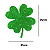 Trevo Da Sorte Decoração Verde Saint Patrick 5X5cm Kit 24un. - Imagem 2