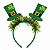 Tiara Fantasia Cartola Verde Trevo Glitter Saint Patrick - Imagem 1