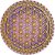 Mandala Flor da Vida com aplique - 3D 30cm - Imagem 1
