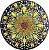 Mandala Girassol 20cm - Imagem 1