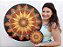 Dupla Mandalas da Abundância Financeira 60 cm e 20cm - Imagem 1