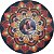 Mandala Cristo "60 cm pintada a mão - Imagem 1