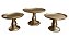 Aluguel - KIT (3 Und) 1 Boleira + 2 Bandeijas Redonda P/ Doces e  Salgados - Imagem 2