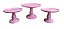 Aluguel - KIT (3 Und) 1 Boleira + 2 Bandeijas Redonda P/ Doces e  Salgados - Imagem 1