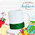 Caneca Faixa de Glitter Verde 325ml - Imagem 1
