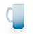 Caneca Importada de Vidro Jateado 475ml Degradê Azul - Imagem 1