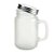 Caneca Mason Jar De Vidro Jateado 350ml - Imagem 2