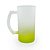 Caneca Importada de Vidro Jateado 475ml Degradê Amarelo - Imagem 1