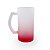 Caneca Importada de Vidro Jateado 475ml Degradê Vermelha - Imagem 1