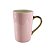 Caneca Rosa e Alça Metalizada Ouro - 360ml - Imagem 1