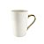 Caneca Branca e Alça Metalizada Ouro - 360ml - Imagem 1