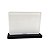 Placa Mini 10x7cm Acrilico Retroverso Base 6mm Adesivo Fibra Preta - Imagem 1