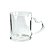 Caneca De Vidro Cristal 325ml Alça Coração - Imagem 1