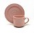 Xícara 180ml Rosa Claro Com Pires - Nacional Sublime - Imagem 1