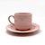 Xícara 180ml Rosa Claro Com Pires - Nacional Sublime - Imagem 2