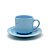 Xícara 180ml Azul Claro Com Pires - Nacional Sublime - Imagem 2