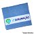 Toalha Lavabo 29x50 Com Barra Para Sublimação - Azul Céu - Imagem 2
