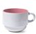 Xícara Branca 150ml com Interior Rosa - Imagem 1