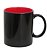 Caneca Mágica Preta SEMI BRILHO Com Interior Vermelho - Imagem 1