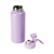 Garrafa Squeeze 900ml Térmica Com Tampa Emborrachada - Lilas - Imagem 4