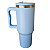 Copo Térmico 1,2 Litros Com Tampa e Bico Retrátil - Azul Claro - Imagem 1