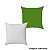 Capa De Almofada 40x40 Em Oxford Branca/Verde Bandeira - Imagem 1