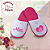 Pantufa Adulta Para Sublimação BRANCO / ROSA - Imagem 1