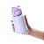 Garrafa Térmica Inox Com Tampa Urso Com Bico de Silicone E Canudo - LILÁS - Imagem 3