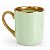 Caneca Imperial Borda e Alça Ouro - Verde Menta 325ml - Imagem 1