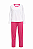 Pijama Longo Feminino Branco/Rosa - Imagem 4