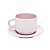 Xicara 90ml Com Pires PETIT - Fosca Rosa - Imagem 1