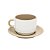 Xicara 90ml Com Pires PETIT - Fosca Bege - Imagem 1