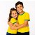 Camiseta Infantil Verde/Amarelo 100% Poliéster - Imagem 1