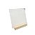 Placa Acrílico Retroverso 12x12 C/ Base Pinus - Imagem 1