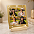 Placa Acrílico Retroverso 12x12 C/ Base Pinus - Imagem 2
