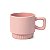 Caneca Empilhável P/ Sublimação com Alça Quadrada - Rosa - Imagem 1