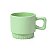 Caneca Empilhável P/ Sublimação com Alça Quadrada - Verde - Imagem 1