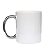 Caneca Cerâmica Branca e Alça Metalizada Prata - 325ml - Imagem 1