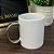 Caneca Cerâmica Branca e Alça Metalizada Prata - 325ml - Imagem 2