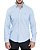 Camisa Ralph Lauren Social masculina Custom Fit Oxford Mescla Azul - Imagem 1