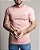 Camiseta masculina Ralph Lauren Custom Fit Basica Rosa - Imagem 1