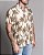 Camisa estampada Floral masculina MC Bege - Imagem 2