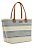 BOLSA FEMININA PALHA  DE PRAIA CHENSON AZUL - Imagem 1